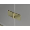 Mexen Lunar L sprchové dvere otváracie ľavé 85 cm, transparentné, zlaté - 834L-085-000-50-00-L