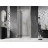 Mexen Lunar L sprchové dvere otváracie ľavé 125 cm, transparentné, zlaté - 834L-125-000-50-00-L