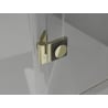 Mexen Lunar L sprchové dvere otváracie ľavé 125 cm, transparentné, zlaté - 834L-125-000-50-00-L