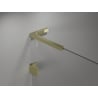 Mexen Lunar L sprchové dvere otváracie ľavé 125 cm, transparentné, zlaté - 834L-125-000-50-00-L