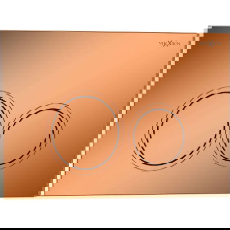 Mexen Tex 01 splachovacie tlačidlo, lesklé ružové zlato - 6101-09