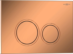 Mexen Tex 01 splachovacie tlačidlo, lesklé ružové zlato - 6101-09