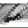 Mexen Lunar L sprchové dvere výklopné ľavé 135 cm, transparentné, zlaté - 834L-135-000-50-00-L