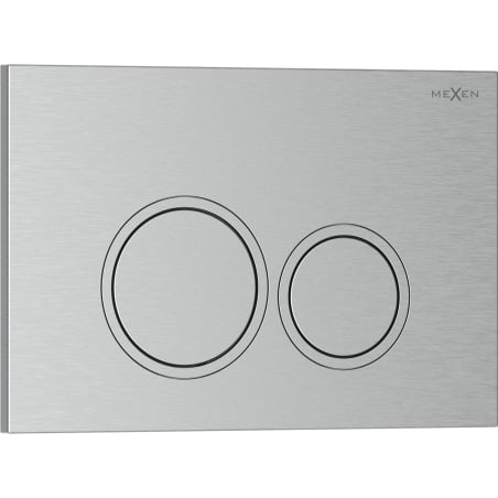 Mexen Tex 01 splachovací tlačidlo, brúsený nikel - 6101-10