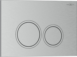 Mexen Tex 01 splachovacie tlačidlo, brúsený nikel - 6101-10