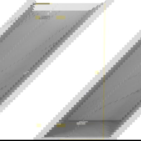 Mexen Lunar L sprchové dvere výkyvné ľavé 85 cm, transparentné, zlaté brúsené - 834L-085-000-55-00-L