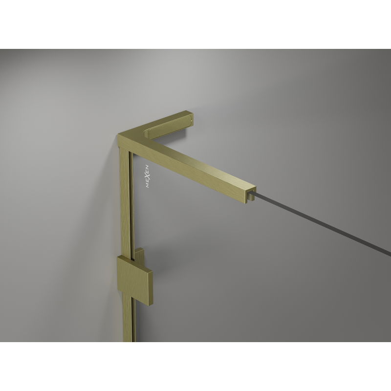 Mexen Lunar L sprchové dvere otváravé ľavé 105 cm, transparentné, zlaté brúsené - 834L-105-000-55-00-L