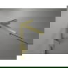 Mexen Lunar L, ľavé sprchové dvere 140 cm, priehľadné, brúsené zlaté - 834L-140-000-55-00-L