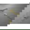 Mexen Lunar L, ľavé sprchové dvere 140 cm, priehľadné, brúsené zlaté - 834L-140-000-55-00-L