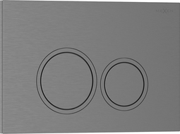 Mexen Tex 01 splachovacie tlačidlo, gun gray brúsené - 6101-12