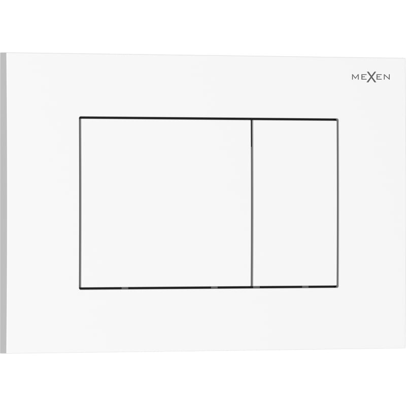 Mexen Tex 02 splachovacie tlačidlo, bielo lesklé - 6102-01