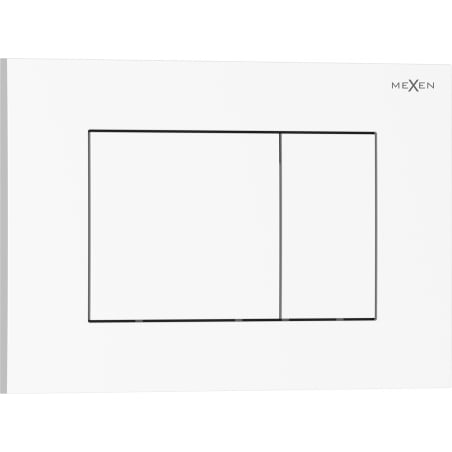 Mexen Tex 02 splachovacie tlačidlo, bielo lesklé - 6102-01