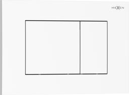 Mexen Tex 02 splachovacie tlačidlo, bielo lesklé - 6102-01