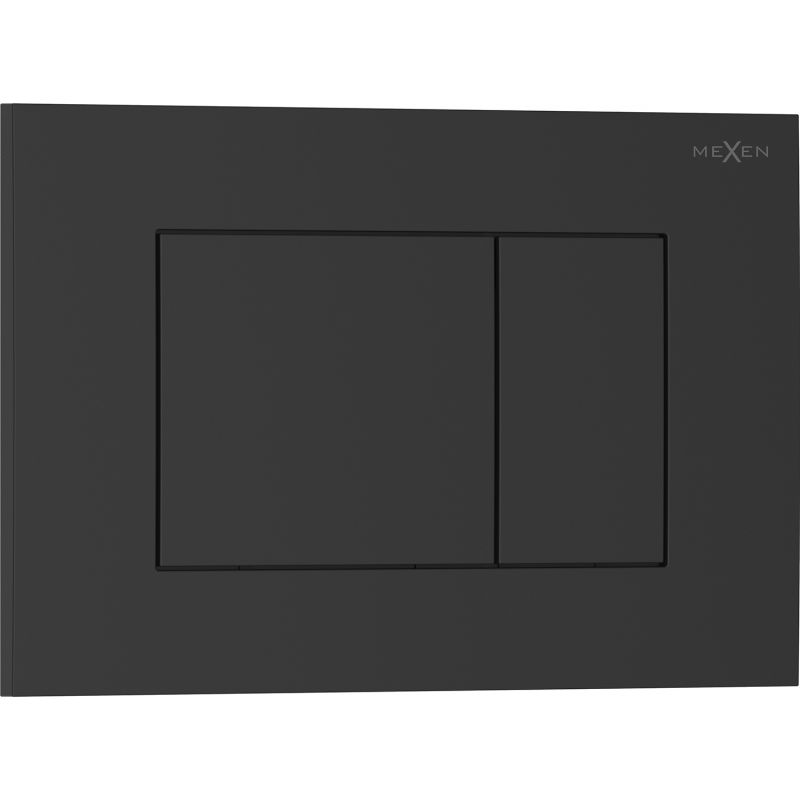 Mexen Tex 02 splachovací tlačidlo, čierna matná - 6102-02