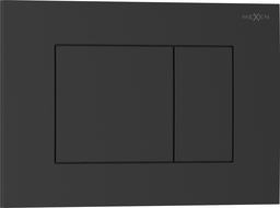 Mexen Tex 02 splachovací tlačidlo, čierna matná - 6102-02