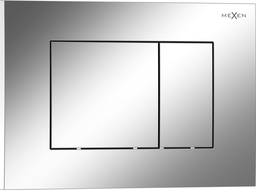 Mexen Tex 02 splachovací tlačidlo, lesklý chróm - 6102-03