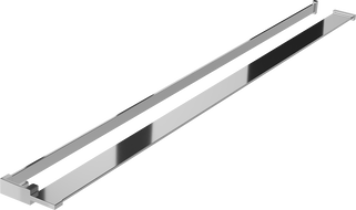 Mexen polica pre sprchovú stenu s tyčkou na uteráky, chróm - 800-02-01