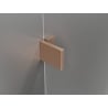 Mexen Lunar L sprchové dvere otváracie ľavé 70 cm, transparentné, brúsená meď - 834L-070-000-65-00-L