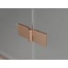 Mexen Lunar L sprchové dvere otváracie ľavé 70 cm, transparentné, brúsená meď - 834L-070-000-65-00-L