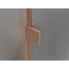 Mexen Lunar L sprchové dvere výklopné ľavé 90 cm, transparentné, brúsená meď - 834L-090-000-65-00-L