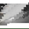 Kioto sprchová stena 110 x 200 cm, transparentnéné/čierny vzor 8 mm, biela - 800-110-101-20-70