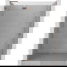 Mexen Lunar L sprchové dvere výklopné ľavé 130 cm, transparentné, brúsená meď - 834L-130-000-65-00-L