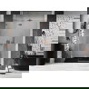 Mexen Lunar L sprchové dvere výklopné ľavé 130 cm, transparentné, brúsená meď - 834L-130-000-65-00-L