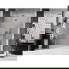 Mexen Lunar L sprchové dvere výklopné ľavé 130 cm, transparentné, brúsená meď - 834L-130-000-65-00-L