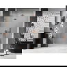 Mexen Lunar L sprchové dvere výklopné ľavé 130 cm, transparentné, brúsená meď - 834L-130-000-65-00-L