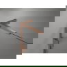 Mexen Lunar L sprchové dvere otočné ľavé 140 cm, transparentné, brúsená meď - 834L-140-000-65-00-L