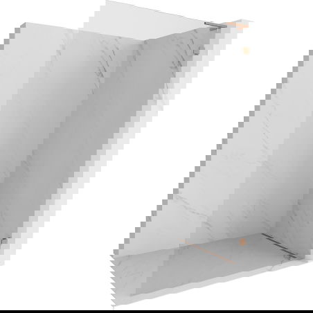 Mexen Lunar L sprchová stena Walk-in pravá 70 x 200 cm, transparentná 8 mm, brúsená meď - 830L-070-000-65-00-P