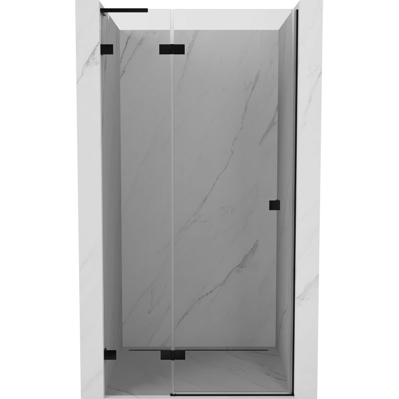 Mexen Lunar L sprchové dvere otočné ľavé 70 cm, transparentné, čierne - 834L-070-000-70-00-L