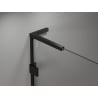 Mexen Lunar L sprchové dvere otváravé ľavé 115 cm, transparentné, čierne - 834L-115-000-70-00-L