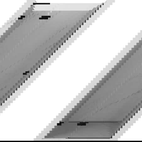 Mexen Lunar L sprchové dvere ľavé 120 cm, transparentné, čierne - 834L-120-000-70-00-L