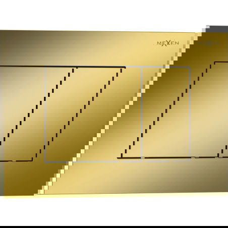 Mexen Tex 02 splachovací tlačidlo, zlatý šampanský lesklý - 6102-08