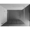 Mexen Kioto sprchový panel Walk-in 100 x 200 cm, čierny vzor 8 mm, biely - 800-100-101-20-78