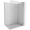 Mexen Lunar L sprchová stena Walk-in pravá 110 x 200 cm, transparentná 8 mm, pištoľovo šedá kefovaná