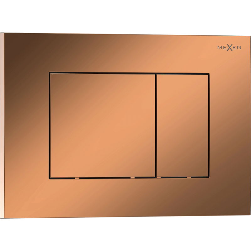 Mexen Tex 02 splachovač, ružové zlato lesklé - 6102-09