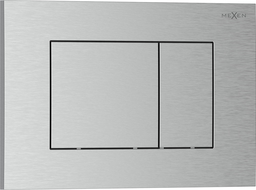 Mexen Tex 02 splachovacie tlačidlo, brúsený nikel - 6102-10