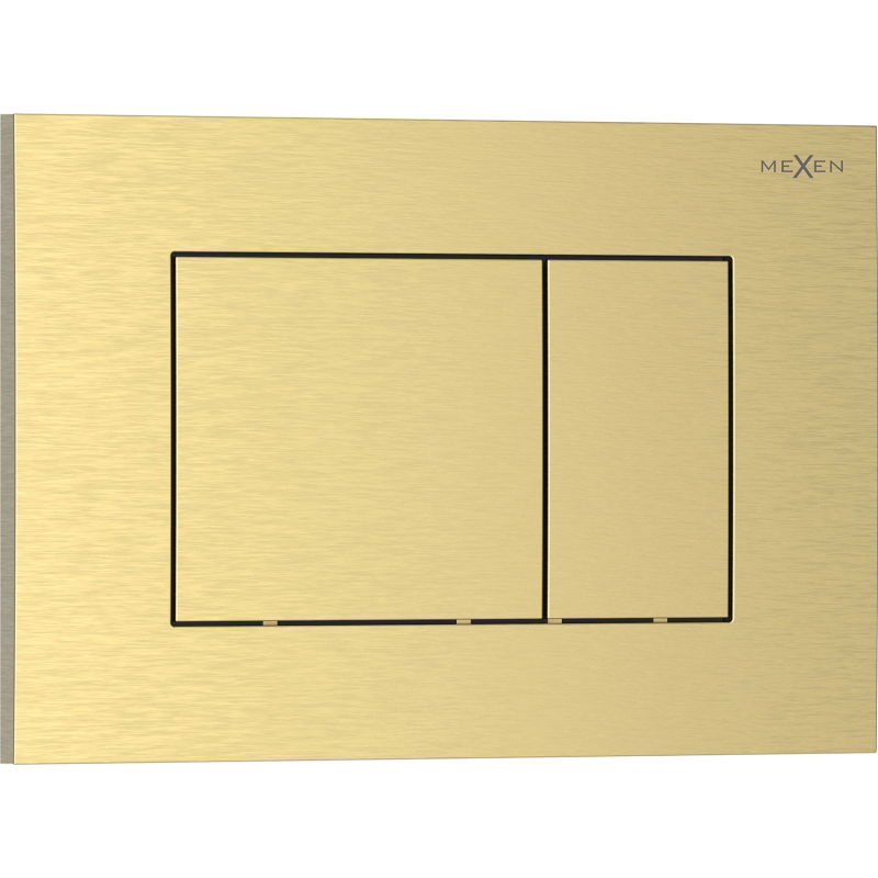 Mexen Tex 02 splachovací tlačidlo, zlatý brúsený - 6102-11