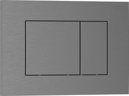 Mexen Tex 02 splachovacie tlačidlo, brúsená zbraňová šedá - 6102-12