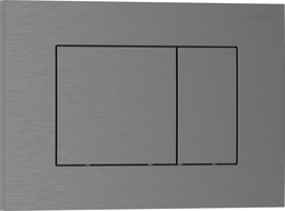 Mexen Tex 02 splachovacie tlačidlo, kartáčovaná gun gray - 6102-12