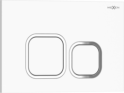 Mexen Tex 03 splachovacie tlačidlo, biely lesklý - 6103-01