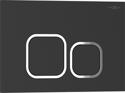 Mexen Tex 03 splachovací tlačidlo, čierna matná - 6103-02