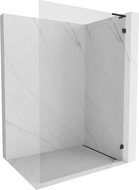 Mexen Lunar L sprchová stena Walk-in pravá 80 x 200 cm, transparentná 8 mm, čierna - 830L-080-000-70-00-P