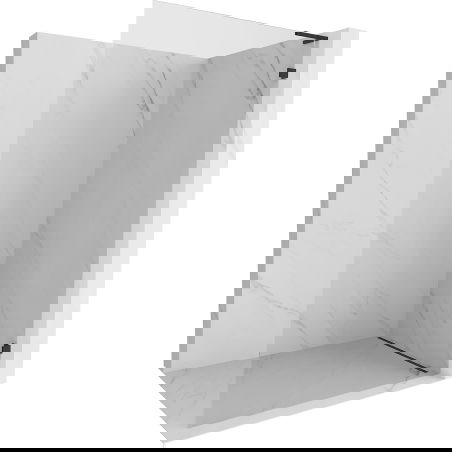 Mexen Lunar L sprchová stena Walk-in pravá 110 x 200 cm, priehľadná 8 mm, čierna - 830L-110-000-70-00-P