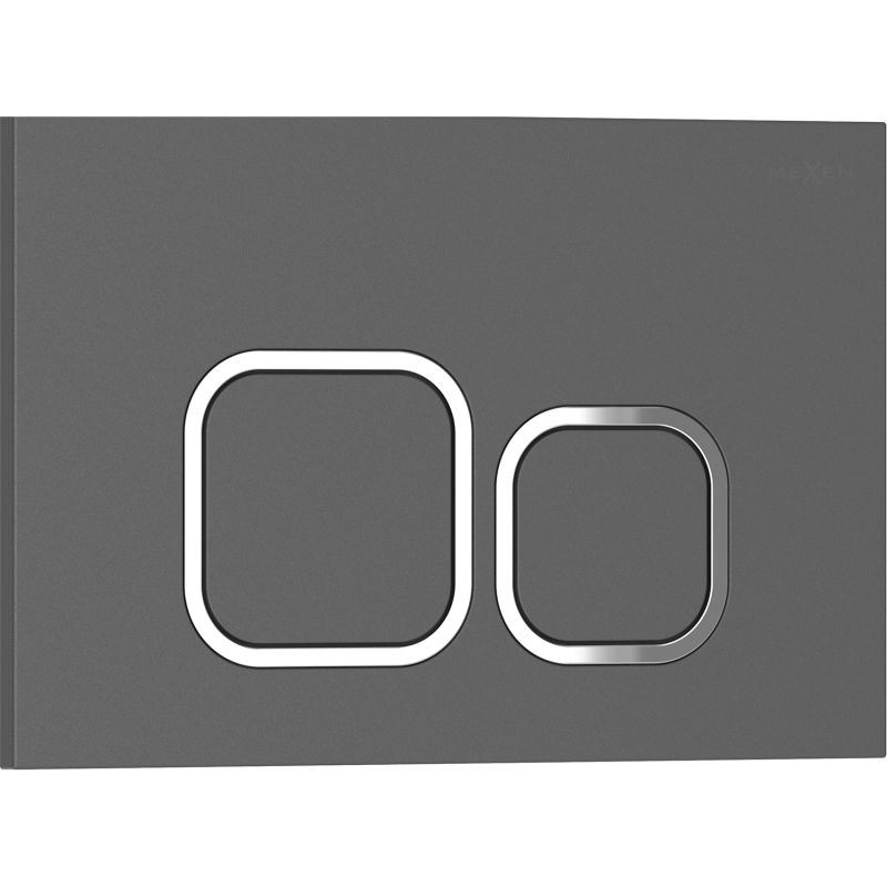 Mexen Tex 03 splachovací tlačidlo, sivá - 6103-05