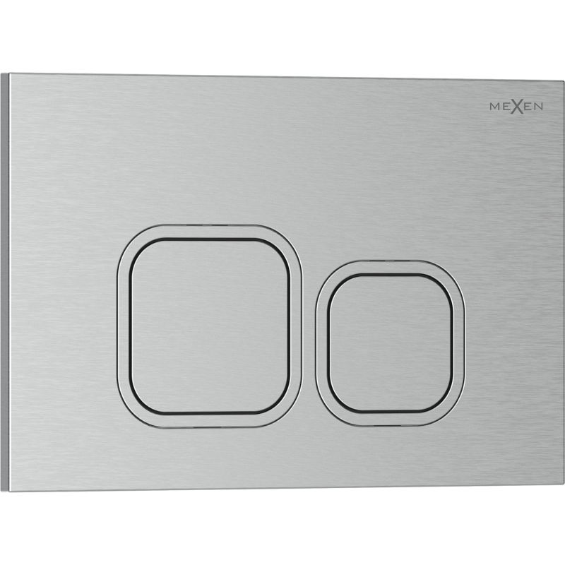 Mexen Tex 03 splachovací tlačidlo, brúsený nikel - 6103-10