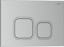 Mexen Tex 03 splachovací tlačidlo, kartáčovaný nikel - 6103-10