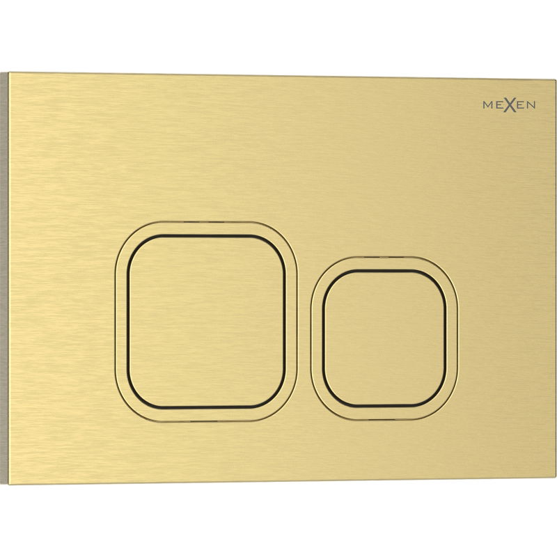 Mexen Tex 03 splachovacie tlačidlo, brúsené zlato - 6103-11
